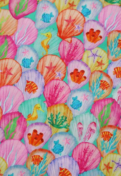 Penelope II Green Rockabilly Colorful Shells Shirt Dress – Dresses | Kitty Darling