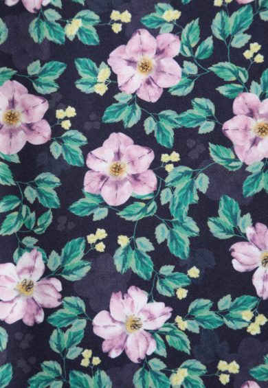 Donna Purple Floral Crossover Bust Dress – Dresses | Kitty Darling