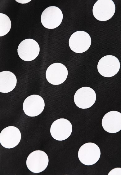 May V-neck 50s Style Spot Dress in Black-White – Dresses | Kitty Darling