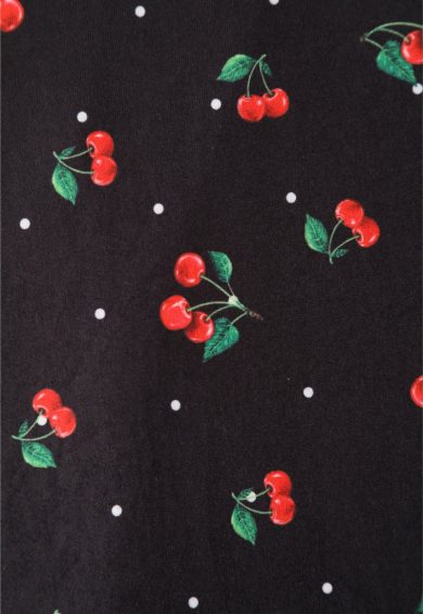 Matilda Black Cherry Print Knit Wrap Dress – Dresses With Pockets | Kitty Darling