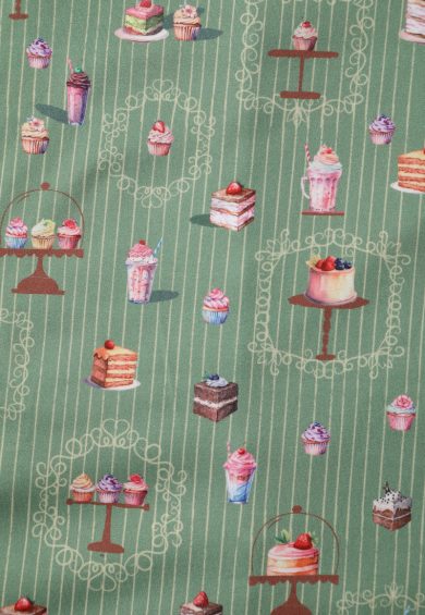 Matilda Green Vintage-Inspired Cake Print Knit Wrap Dress – Dresses | Kitty Darling