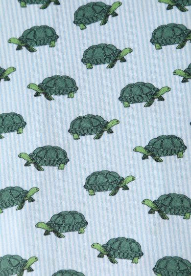 Matilda Light Blue Knit Vintage-Inspired Sea Turtle Print Wrap Dress – Dresses | Kitty Darling