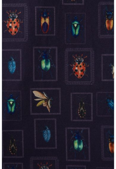 Matilda Navy Blue Bug Collection Print Wrap Dress – Dresses | Kitty Darling