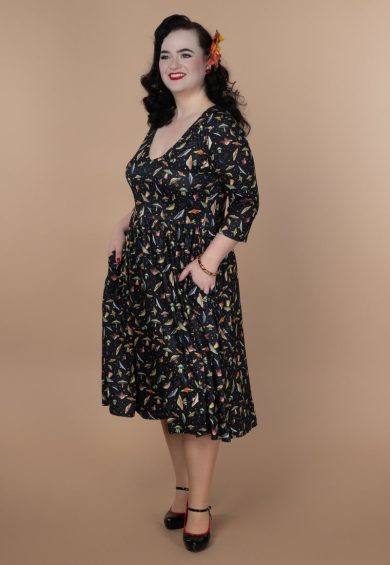 Billie Black UFO Spaceship Flared Dress – Dresses | Kitty Darling