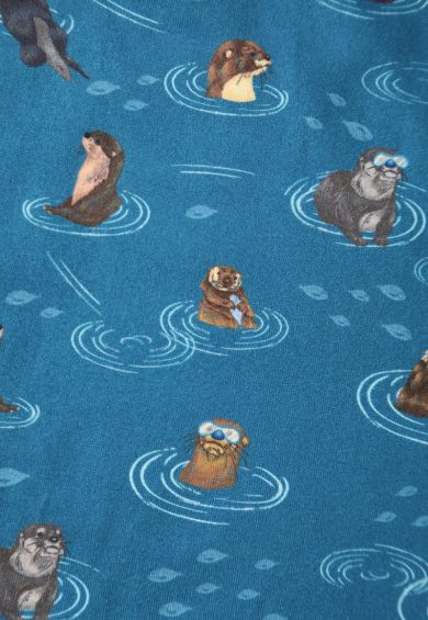 Billie Long Sleeved Blue Otter Family Dress – Dresses | Kitty Darling