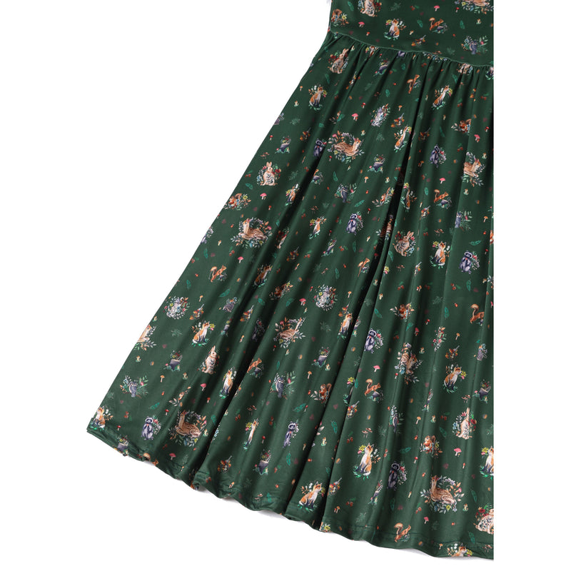 Billie Green Woodland Print Long Sleeved Dress Billie Green Woodland Print Long Sleeved Dress Shop now at Kitty Darling