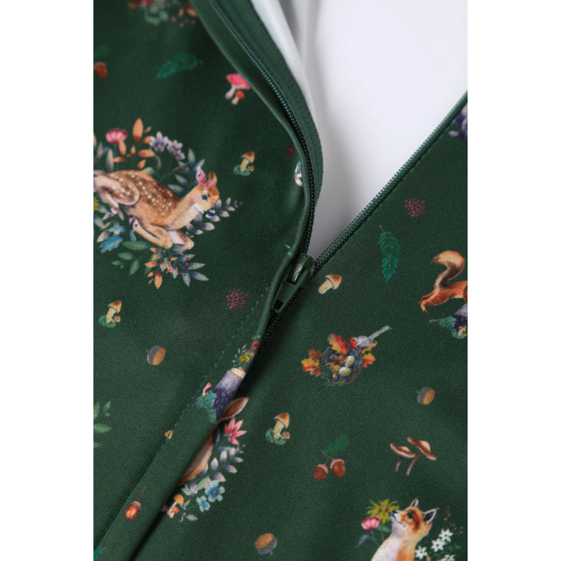 Billie Green Woodland Print Long Sleeved Dress Billie Green Woodland Print Long Sleeved Dress Shop now at Kitty Darling