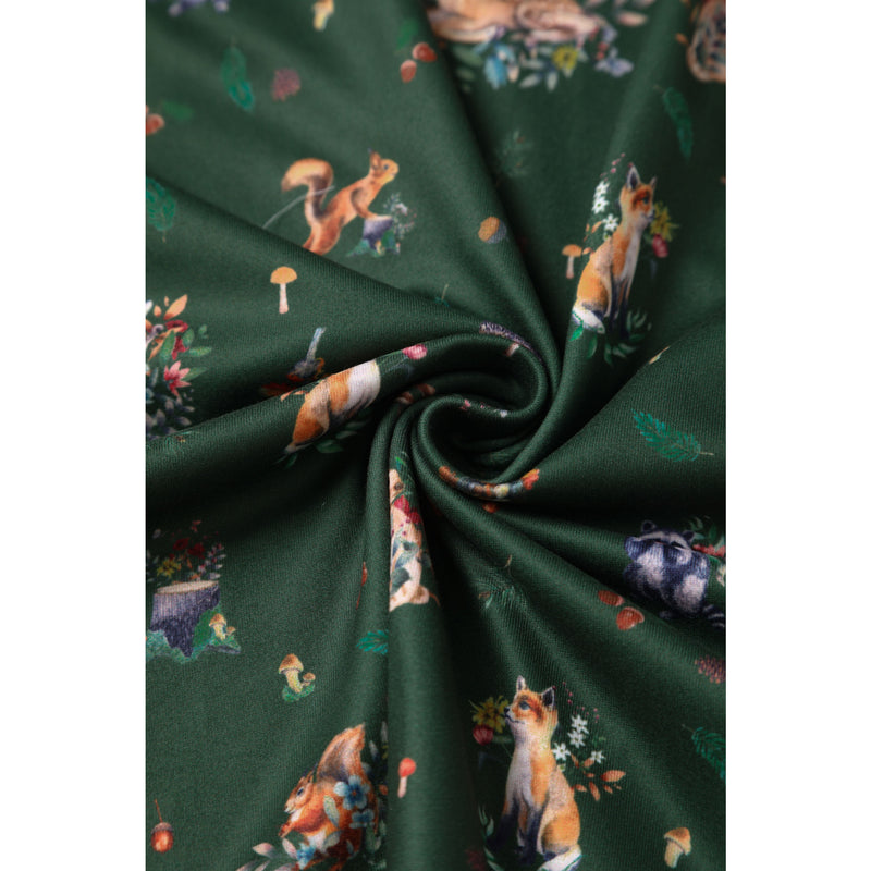 Billie Green Woodland Print Long Sleeved Dress Billie Green Woodland Print Long Sleeved Dress Shop now at Kitty Darling