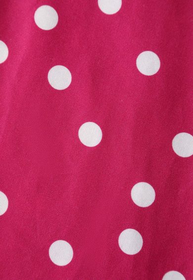 Lily Off Shoulder 50s Polka Dot Evening Dress in Hot Pink/White – Dresses | Kitty Darling