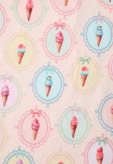 Lily Cream Off Shoulder 50s Inspired Colorful Gelato Print Dress – Dresses | Kitty Darling