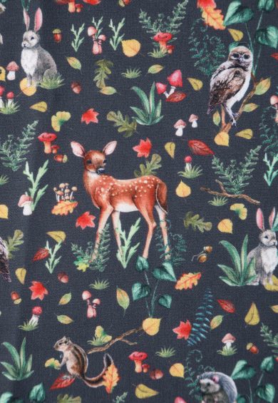 Lily Owl & Deer Print Off Shoulder Dress – Dresses | Kitty Darling