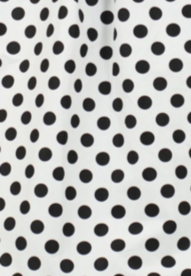 Lily Off The Shoulder Polka Dot Evening Dress White & Black – Dresses | Kitty Darling