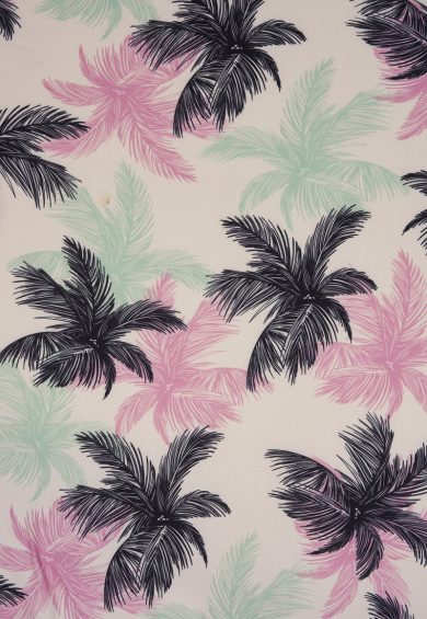 Janice Tropical Palm Tree Print in White Dress – Dresses | Kitty Darling