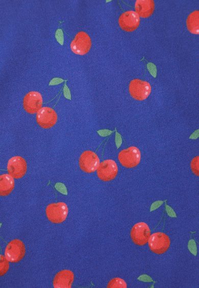 Brenda Blue Cherry Flared Dress – Dresses | Kitty Darling