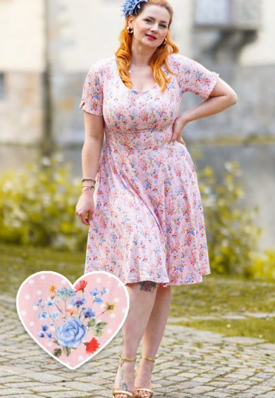 Brenda Summer Pink Meadow Dress – Shop now at Kitty Darling