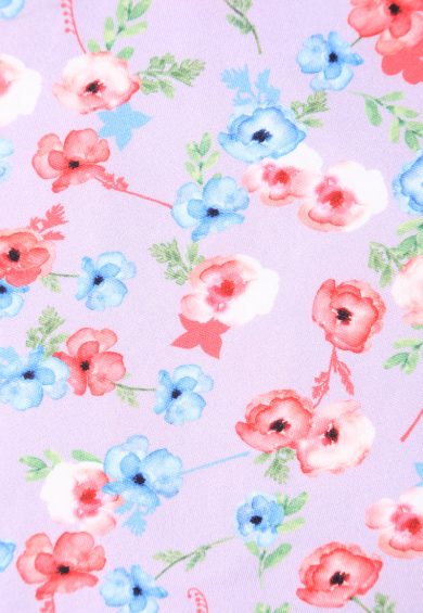 Brenda Lilac Floral A-line Dress – Dresses | Kitty Darling