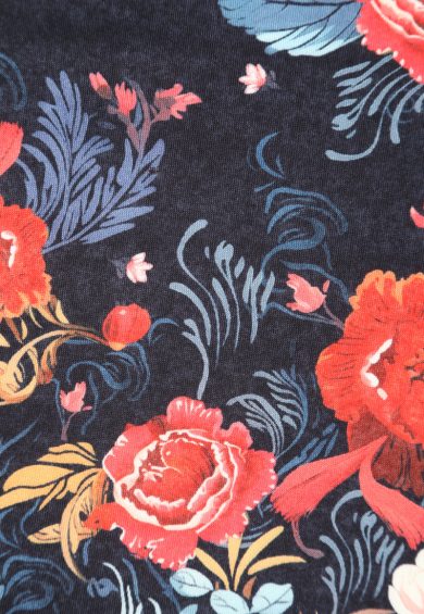 Amanda Midnight Black Raised Tapestry Floral Print Swing Dress – Dresses | Kitty Darling