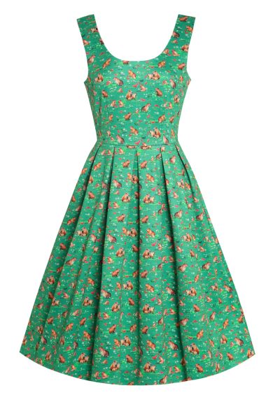 Amanda Green Capybara & Watermelon Print Swing Dress – Shop now at Kitty Darling