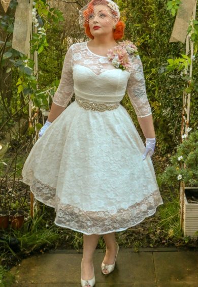Madeline White Lace Bridal Dress – Shop now at Kitty Darling
