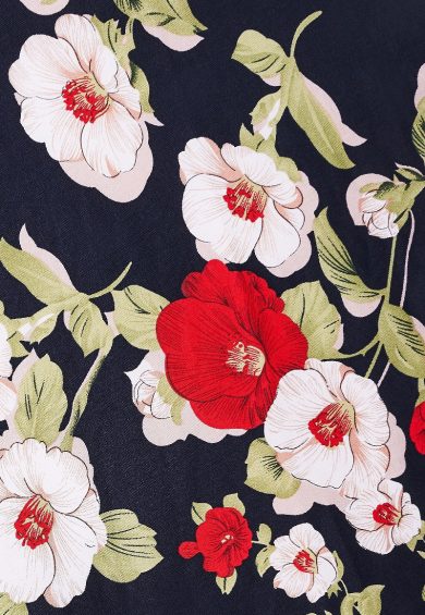 Darlene Retro Navy Floral Swing Dress – Dresses | Kitty Darling