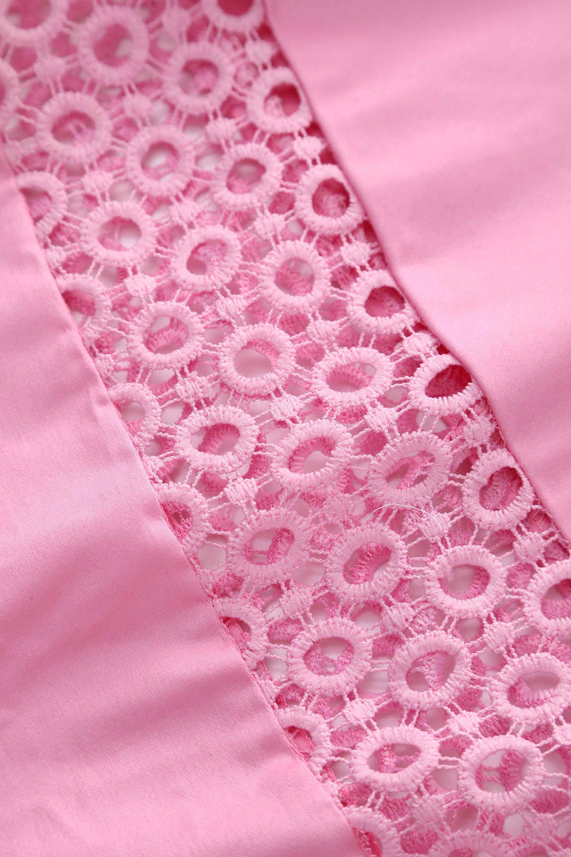 Tess Light Pink Crochet Lace Formal Dress Tess Light Pink Crochet Lace Formal Dress Shop now at Kitty Darling