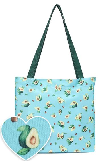 Baby Blue Avocado Tote Shopping Bag – Shop now at Kitty Darling
