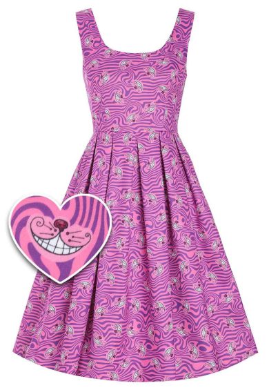 Amanda Pink Cheshire Cat Swing Dress – Shop now at Kitty Darling