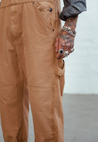 Stan Workwear Dungarees Brown – Shop now at Kitty Darling