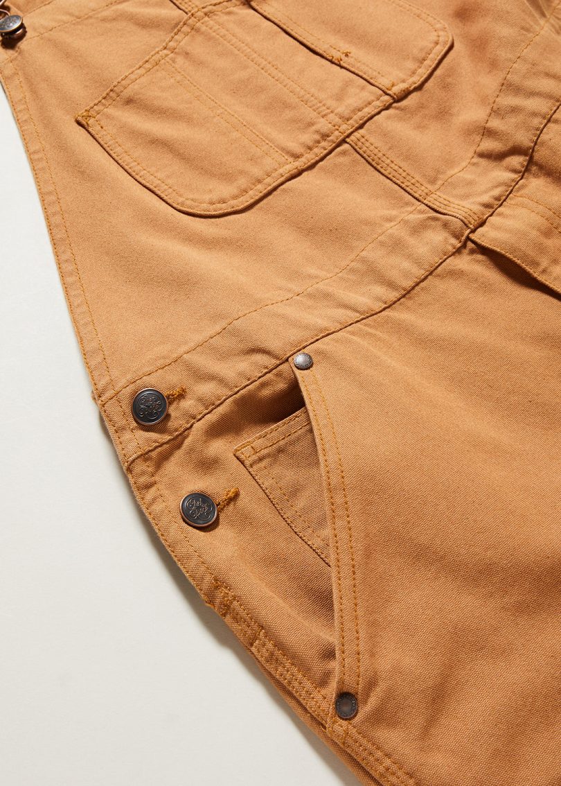Stan Workwear Dungarees Brown  Shop now at Kitty Darling