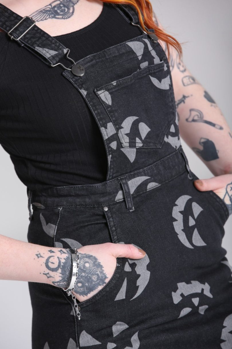 Jack-O-Lantern Pinafore Dress  Shop now at Kitty Darling