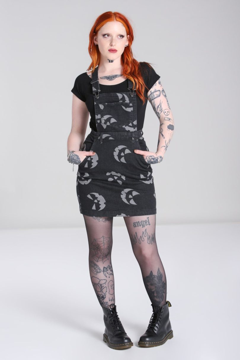 Jack-O-Lantern Pinafore Dress  Shop now at Kitty Darling