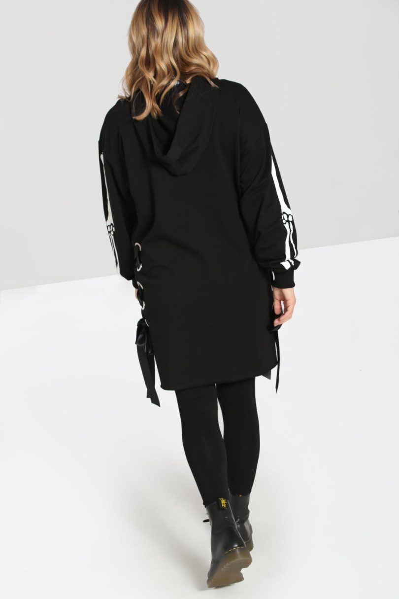 Skeleton Hoodie Dress  Shop now at Kitty Darling