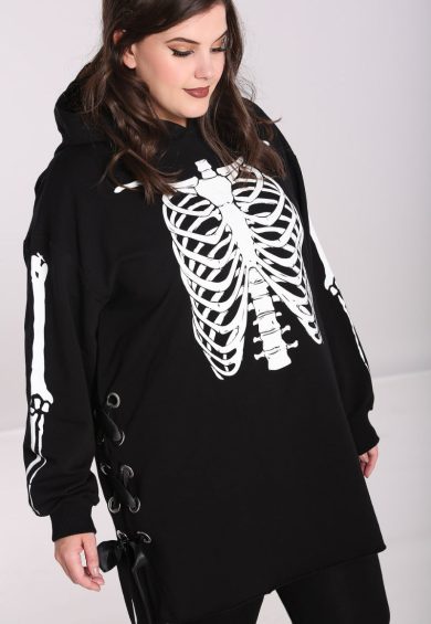Skeleton Hoodie Dress – Shop now at Kitty Darling