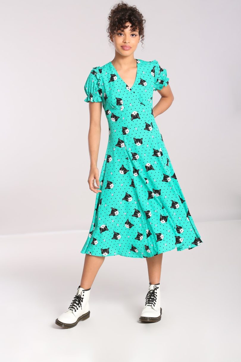 Love Cats Midi Dress  Shop now at Kitty Darling