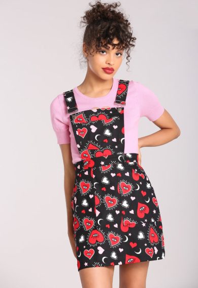 Kate Heart Pinafore Dress – Shop now at Kitty Darling