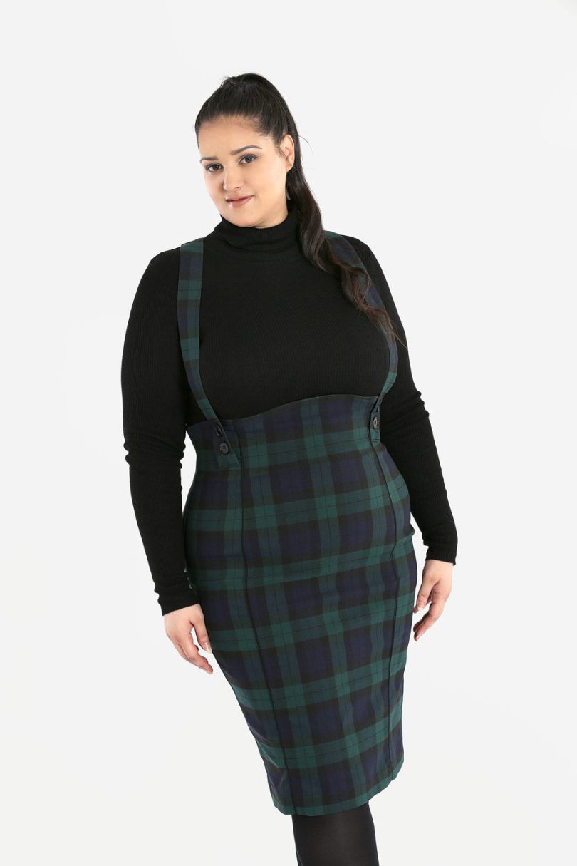 Evelyn Pinafore Skirt  Shop now at Kitty Darling