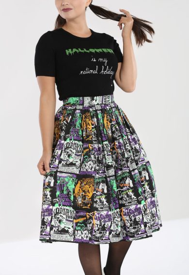 Be Afraid 50's Skirt – Shop now at Kitty Darling