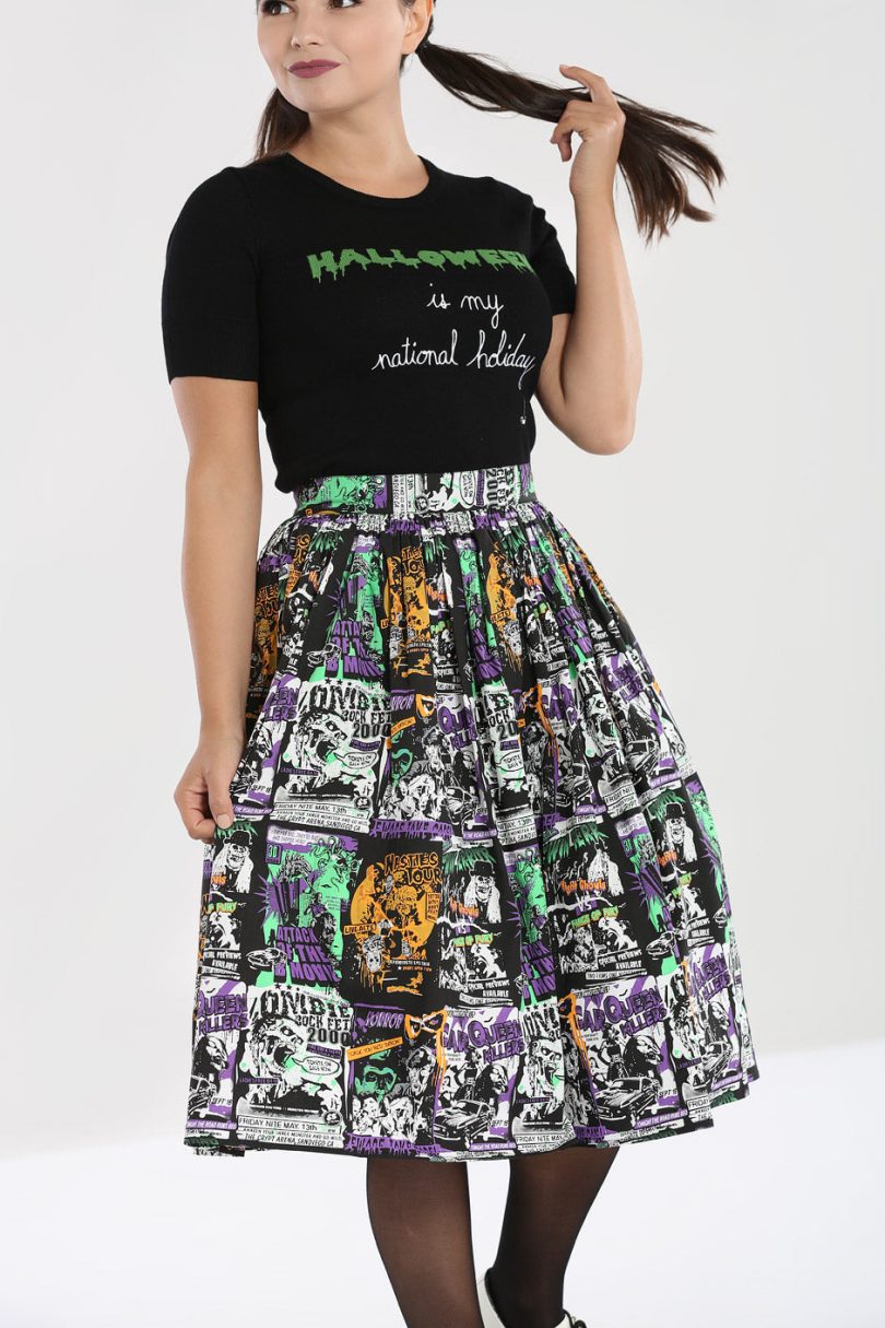 Be Afraid 50's Skirt – Shop now at Kitty Darling