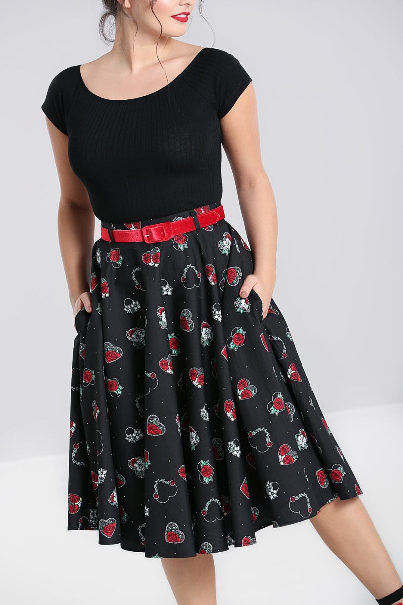Petals 50'S Skirt  Shop now at Kitty Darling