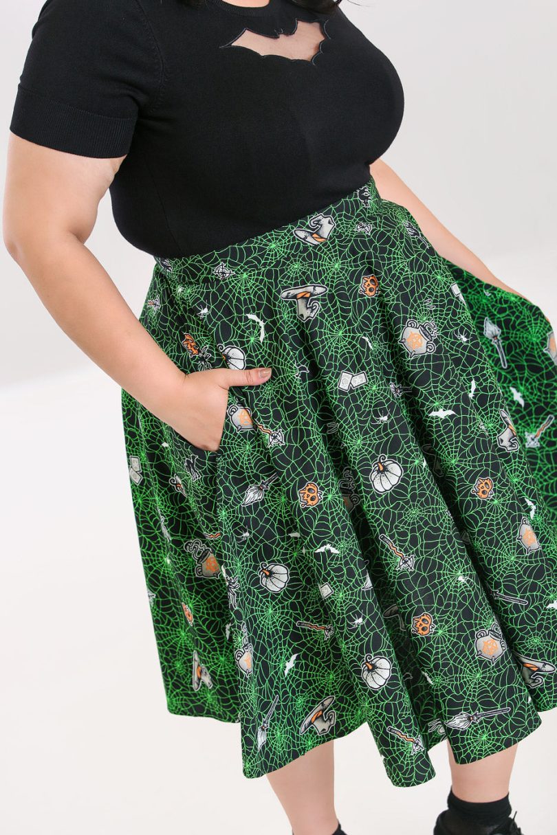 Hex 50's Skirt  Shop now at Kitty Darling