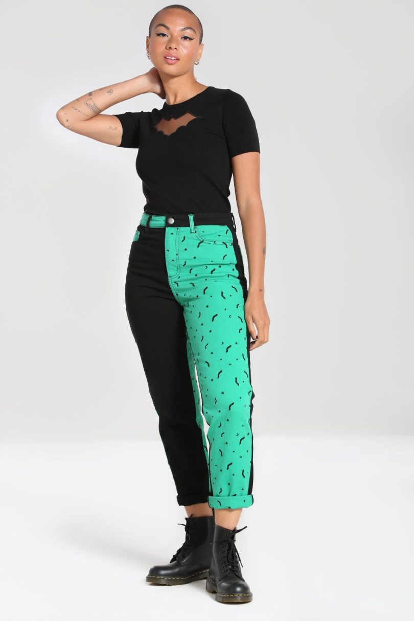 Duo Bat Jeans  Shop now at Kitty Darling