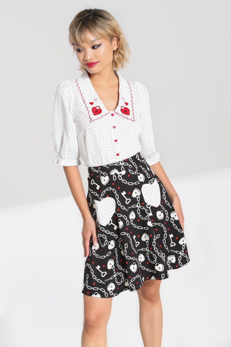 Heart Lock Mini Skirt  Shop now at Kitty Darling