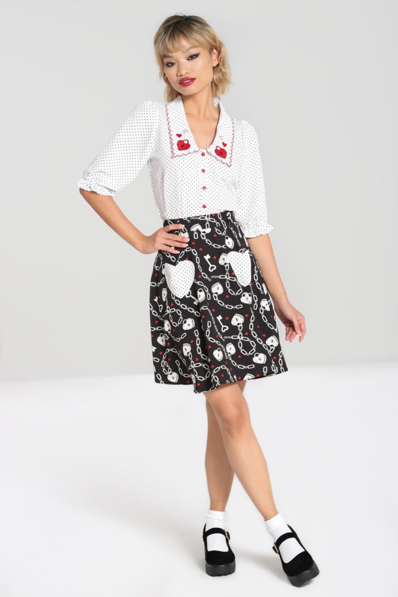 Heart Lock Mini Skirt  Shop now at Kitty Darling
