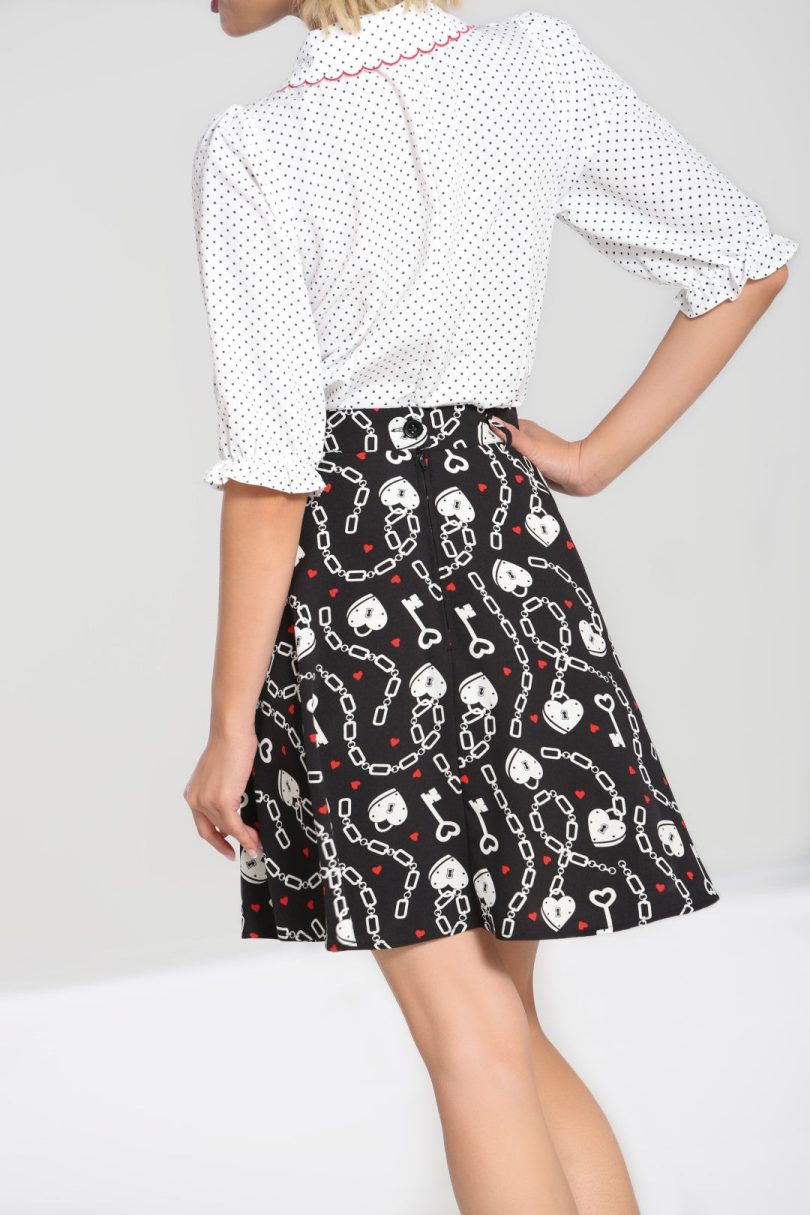 Heart Lock Mini Skirt  Shop now at Kitty Darling