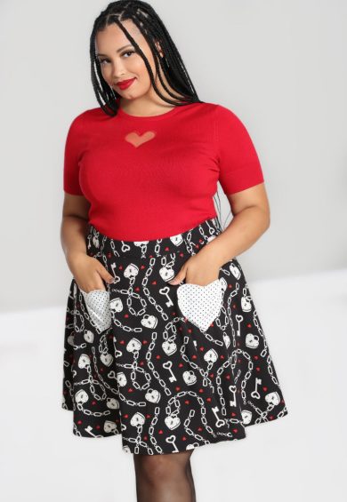 Heart Lock Mini Skirt – Shop now at Kitty Darling