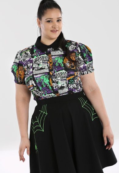 Be Afraid Blouse – Shirts and Blouses | Kitty Darling