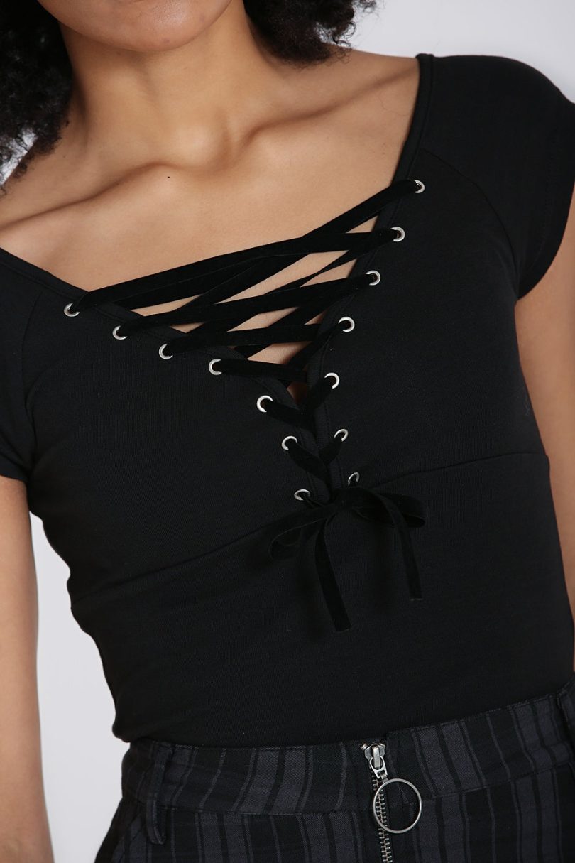Belladonna Top Black H  Shop now at Kitty Darling