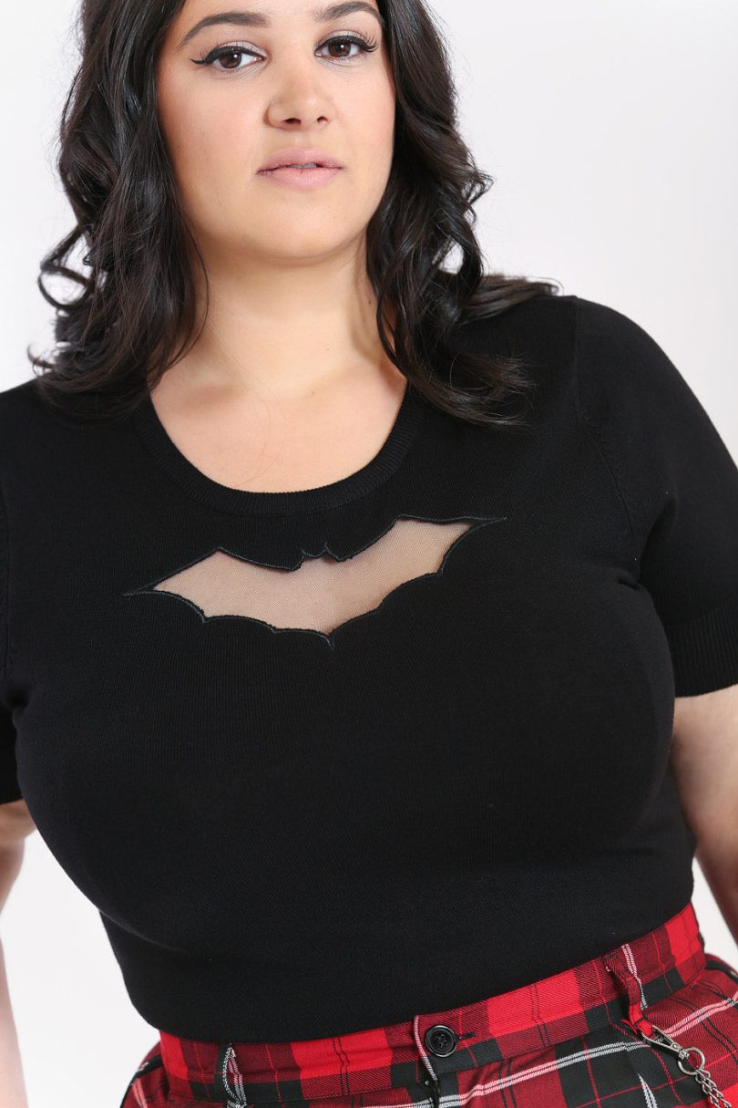 Bat Top Black  Shop now at Kitty Darling