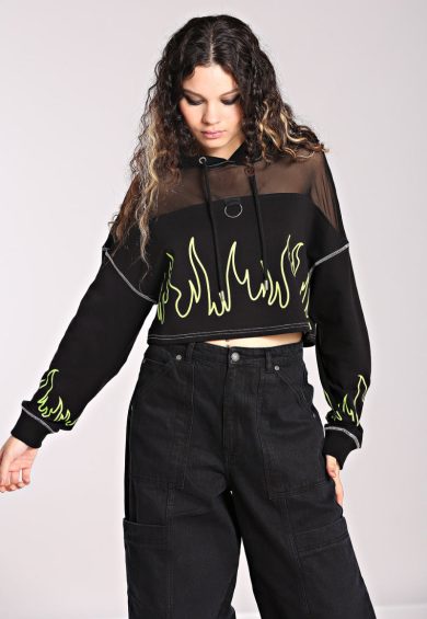 Flames Hoodie – Shop now at Kitty Darling