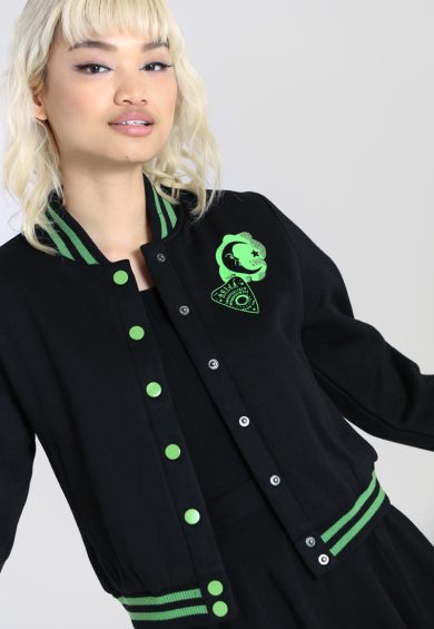 Samara Jacket Black-Green – Coats & Jackets | Kitty Darling